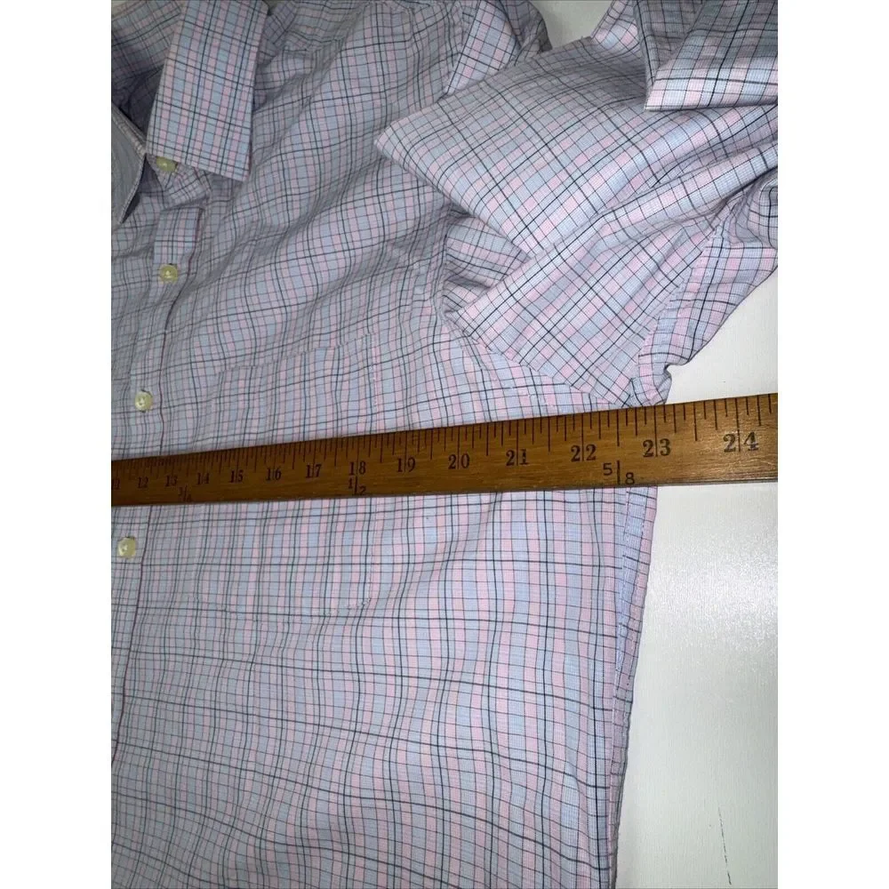 Michael Kors Button Down Multicolor Plaid Long Sleeve Men's Size‎ XXL Shirt